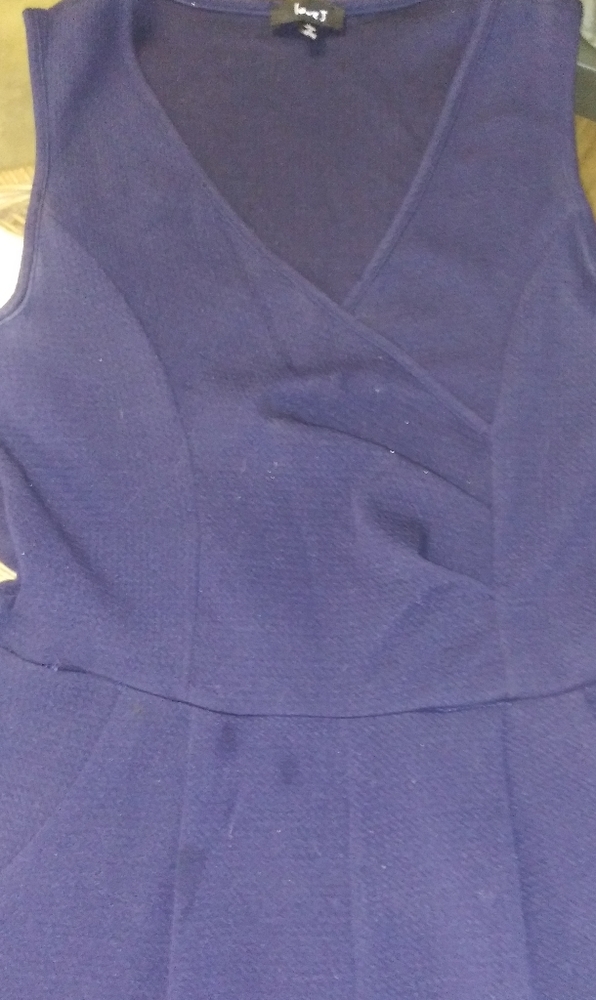 Navy blue dress jumpsuit with pockets